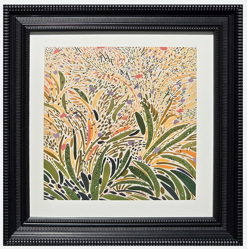 Botanical Symphony - Handcrafted Glass Artwork for Modern Decor