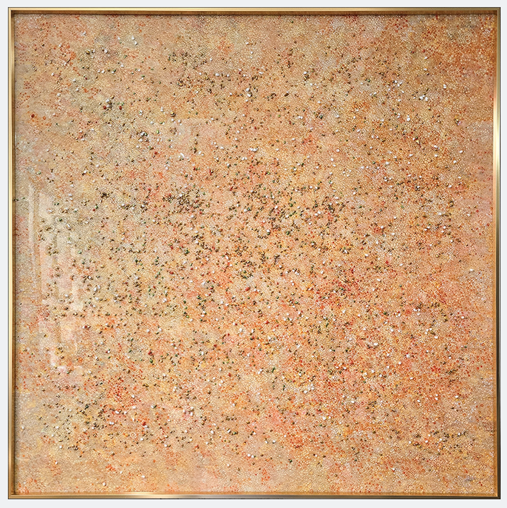 Sandy Golden Horizon - Handcrafted Sandstone Wall Art with Natural Elegance