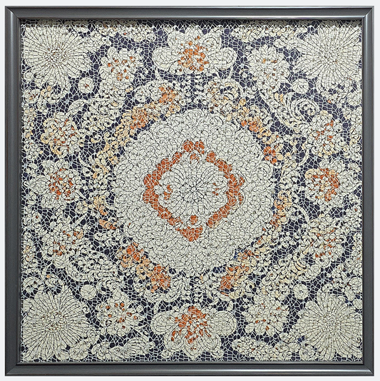 Ornamental Elegance - Intricate Handcrafted Mesh Wall Art for Timeless Decor