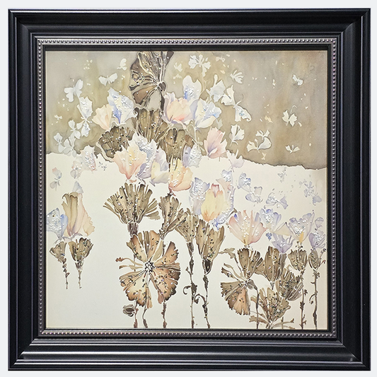 Golden Meadow - Handcrafted Textured Art