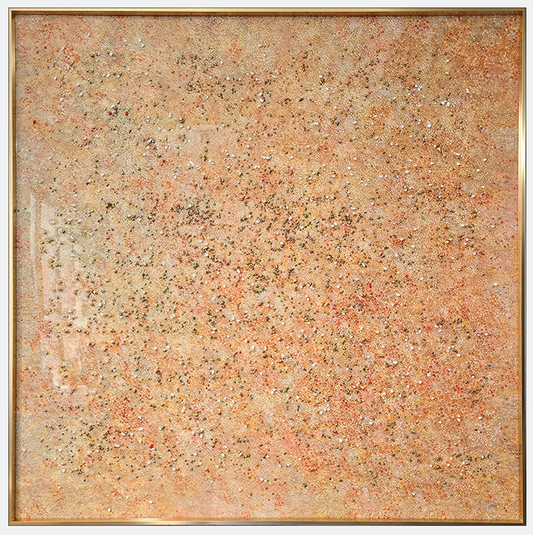 Sandy Golden Horizon - Handcrafted Sandstone Wall Art with Natural Elegance