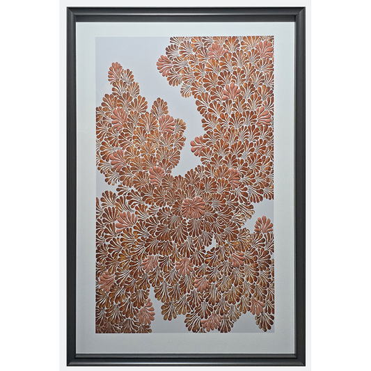 Floral Midnight Elegance - Glass Composite Wall Art with Intricate Floral Design